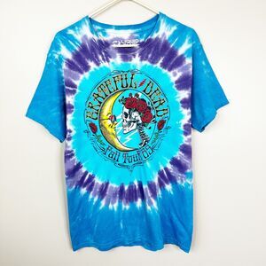 Liquid Blue GRATEFUL DEAD Fall Tour '89 Tie Dye Graphic T-Shirt Adult Size M